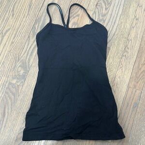 lululemon athletica Black Strappy Tank Top